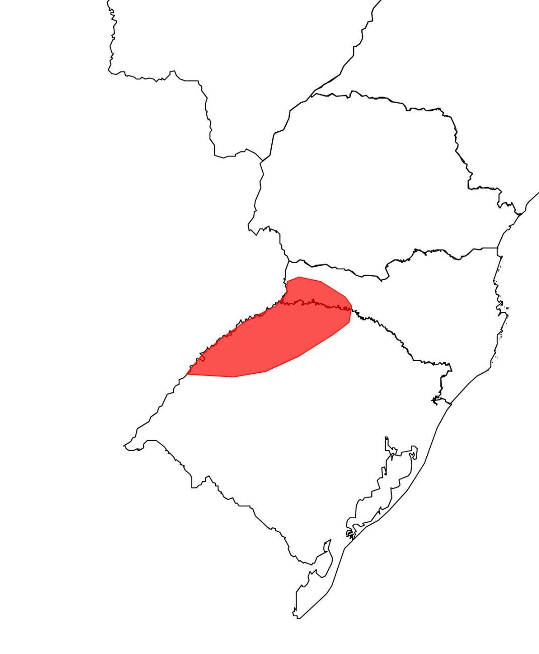 Alerta vermelho em Santa Catarina