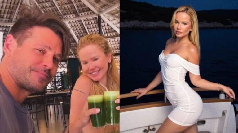 Dado Dolabella e nova namorada vivem romance em cachoeira