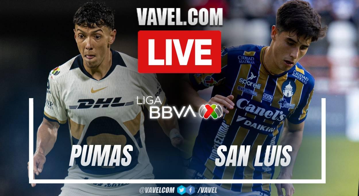 Atualizações ao vivo do jogo Pumas contra Atlético de San Luis