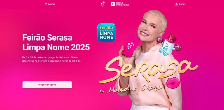 Feirão da Serasa oferece até 99% de desconto para renegociação de dívidas