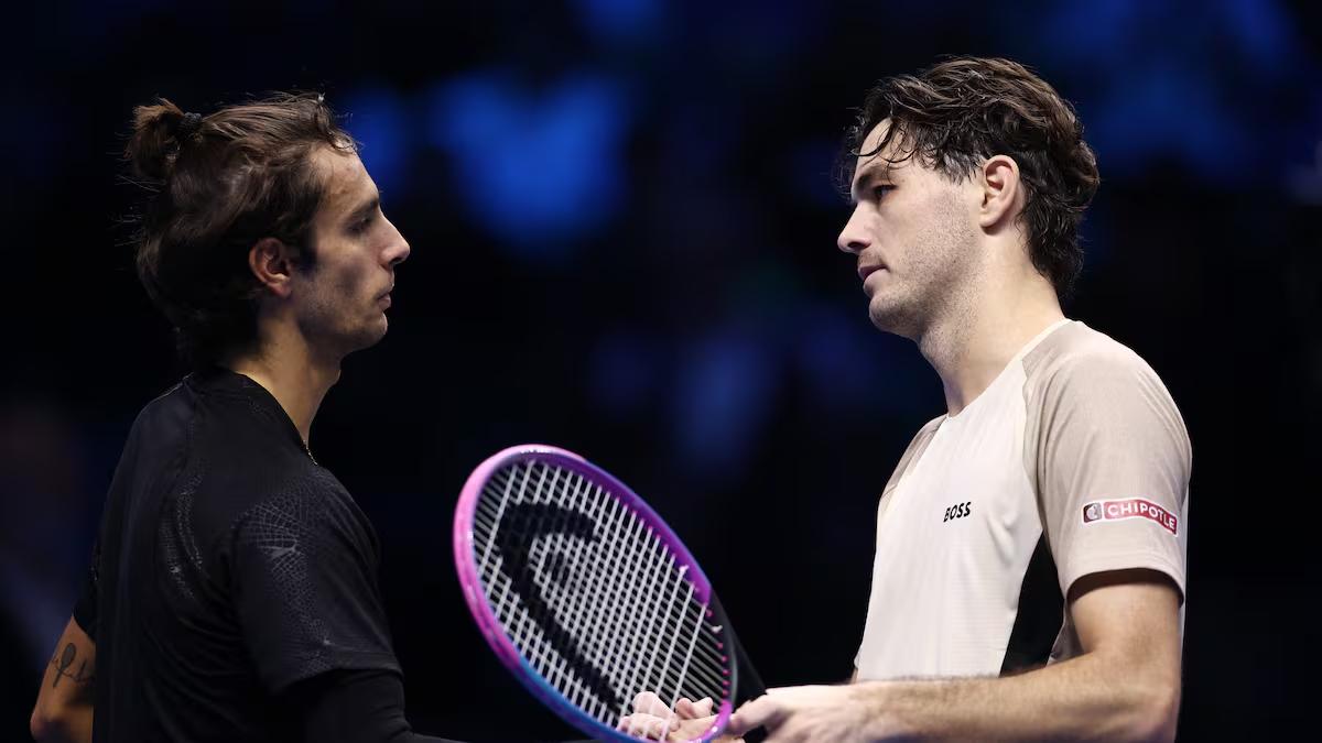 Taylor Fritz vence Lorenzo Musetti nas ATP Finals