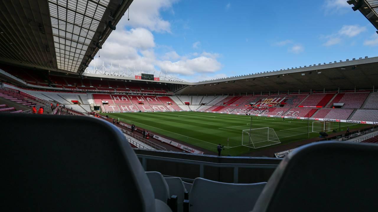 Vista geral do Estádio Stadium of Light, casa do Sunderland, antes da partida.