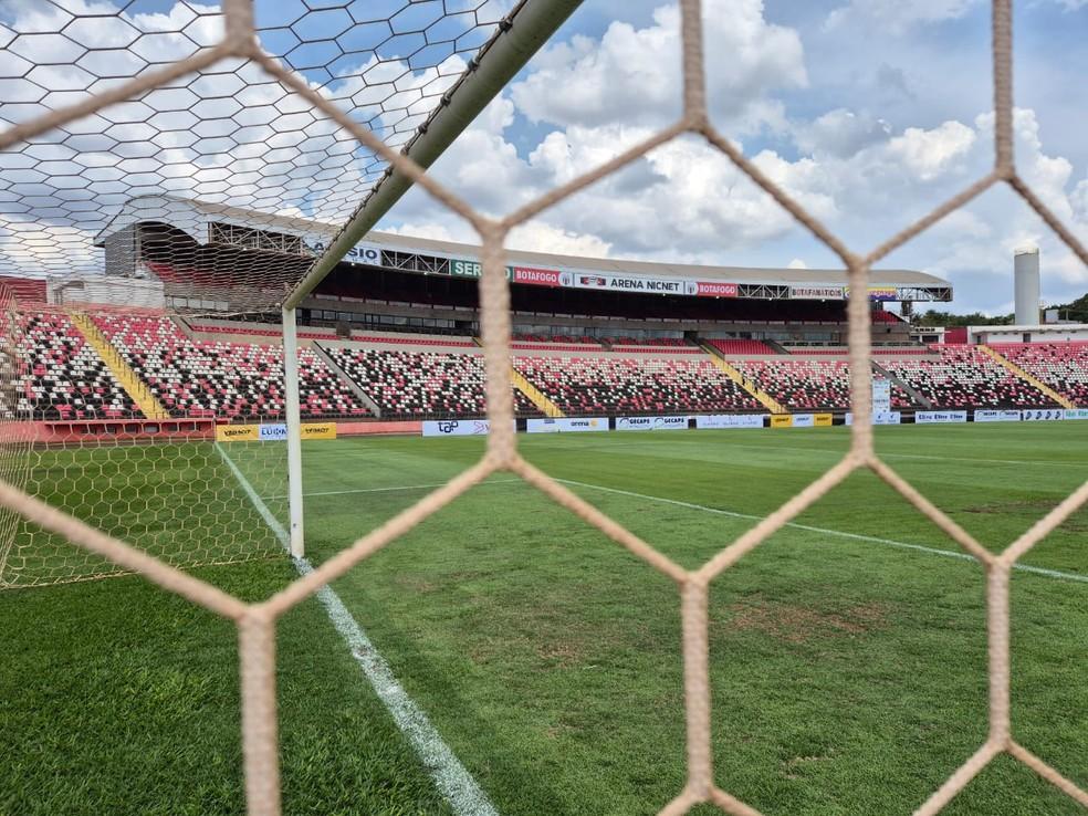 Estádio Santa Cruz/Arena Nicnet, do Botafogo-SP, em Ribeirão Preto