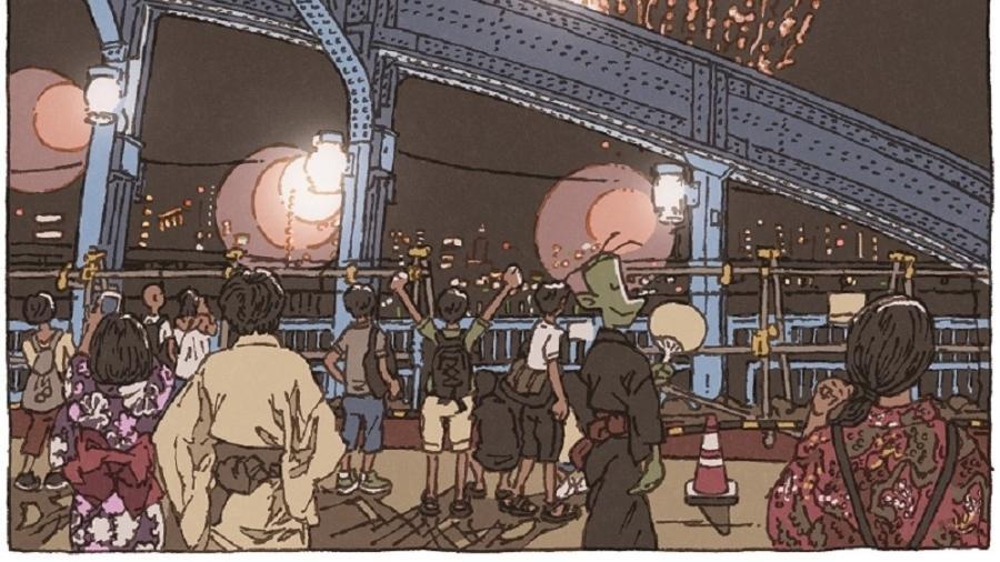 Ilustração do livro '100 Vistas de Tóquio'