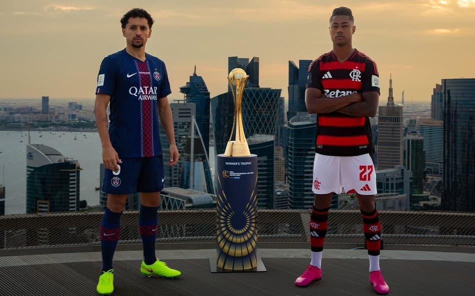 Flamengo e PSG se enfrentando na final do Mundial de 2025