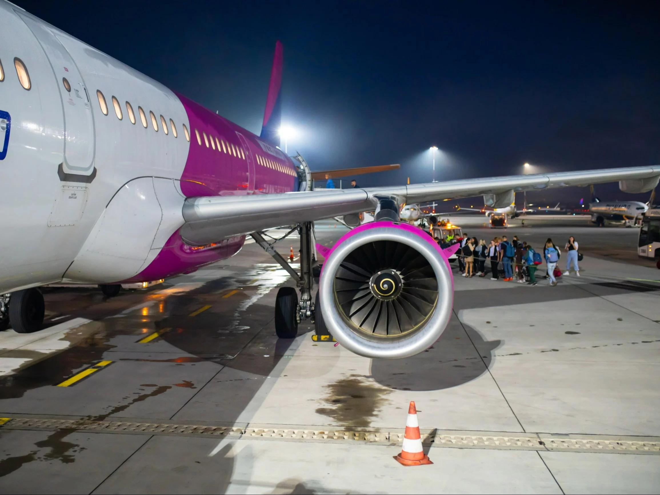 Samolot Wizz Air, zdjęcie ilustracyjne