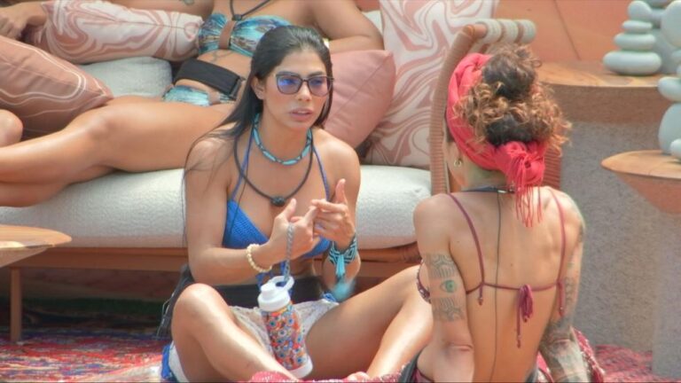 Polêmica no BBB 26: Marciele dá ‘planta’ para Aline e gera debate entre sisters