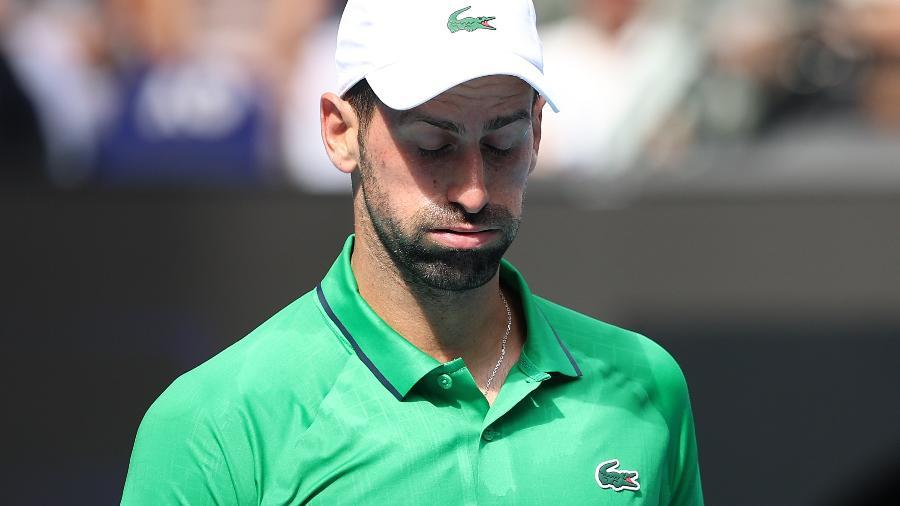Novak Djokovic nas quartas de final do Australian Open de 2026.
