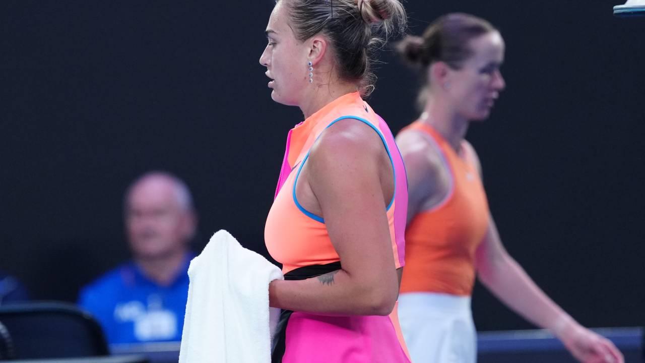 Aryna Sabalenka durante a semifinal do Australian Open