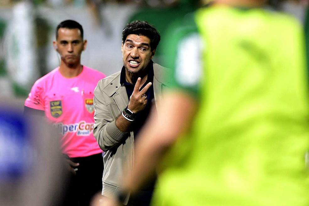 Abel Ferreira durante a partida