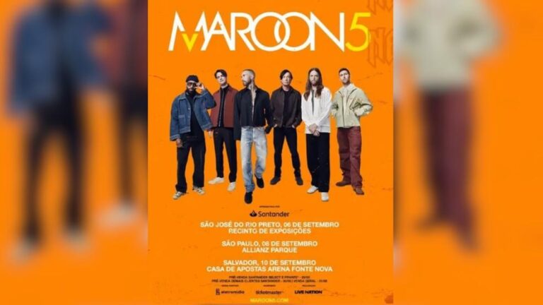 Maroon 5 Anuncia Turnê no Brasil: Show Inédito em Rio Preto e Retorno a Salvador