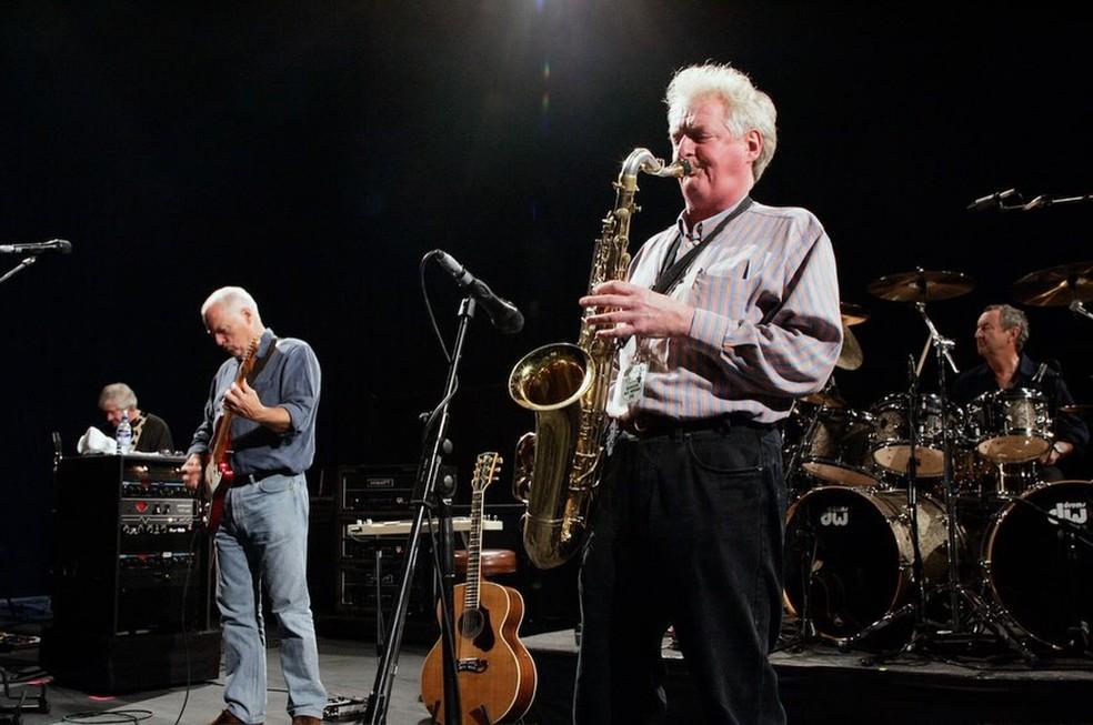 O saxofonista do Pink Floyd Dick Parry