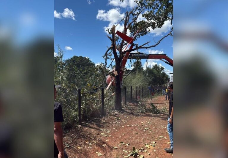 Helicóptero da dupla Henrique e Juliano faz pouso de emergência em fazenda no Tocantins