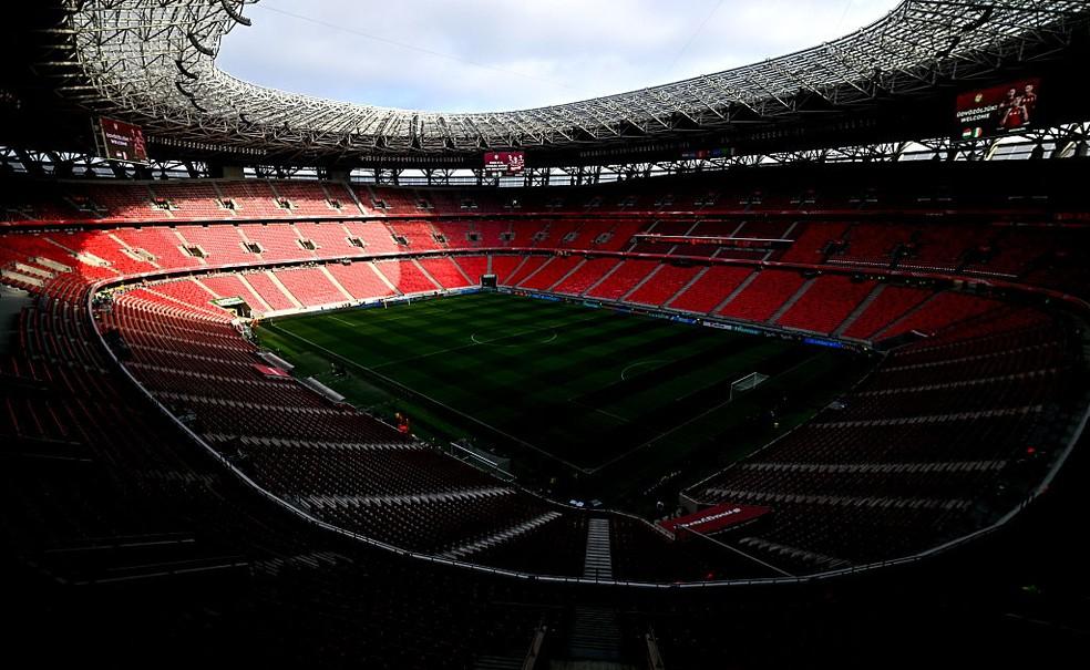 Arena Puskás em Budapeste, palco da final da Champions League 2025/26