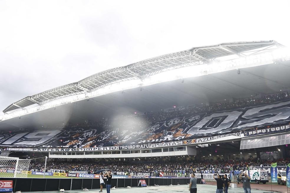 Torcida do Remo presente na arquibancada do Mangueirão