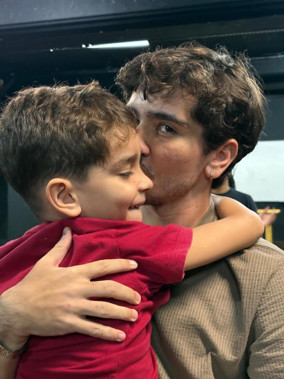João Fernandes com o filho, Nico