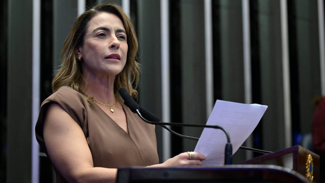 A senadora Soraya Thronicke.