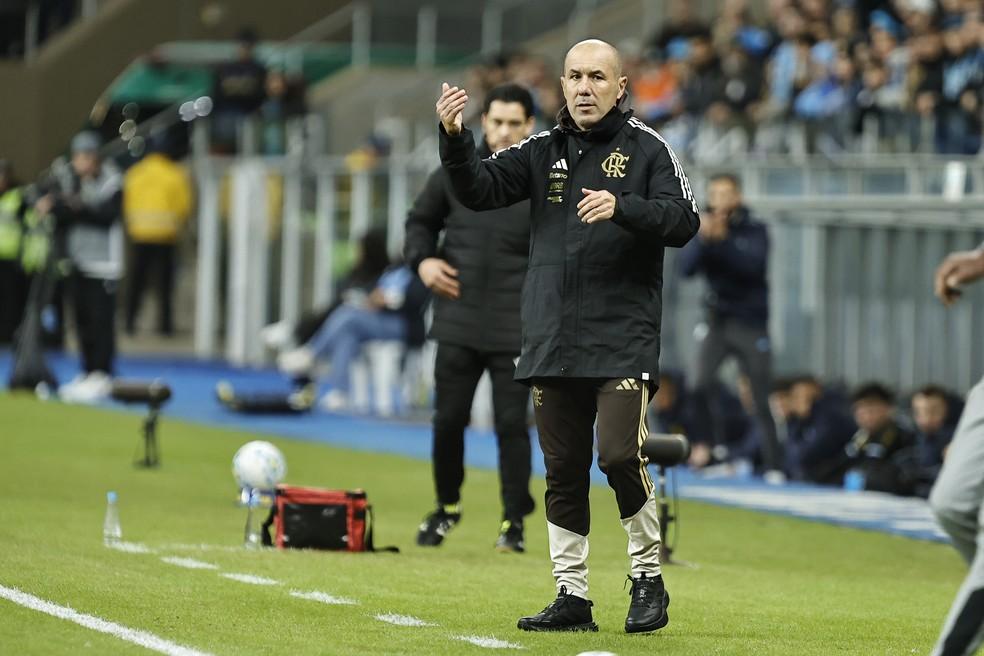 Leonardo Jardim durante Grêmio x Flamengo