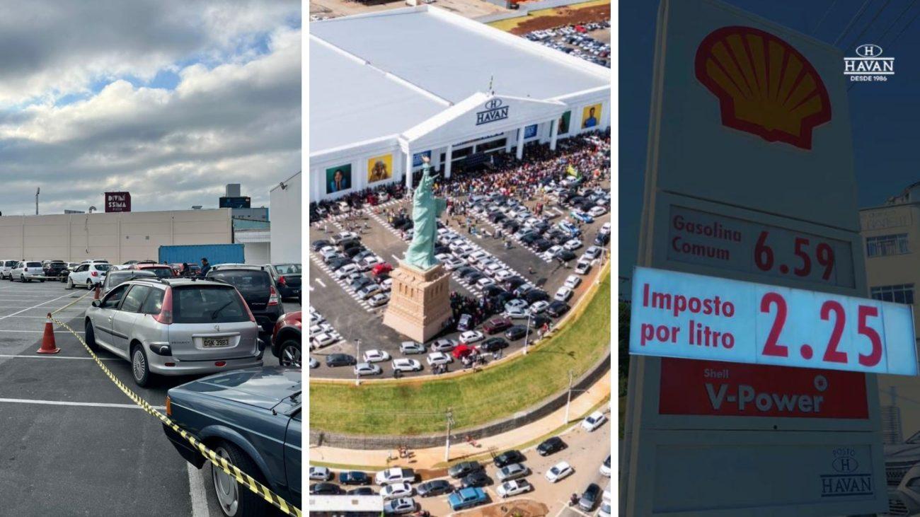 Dia do Imposto Zero na Havan gera filas nos postos da rede