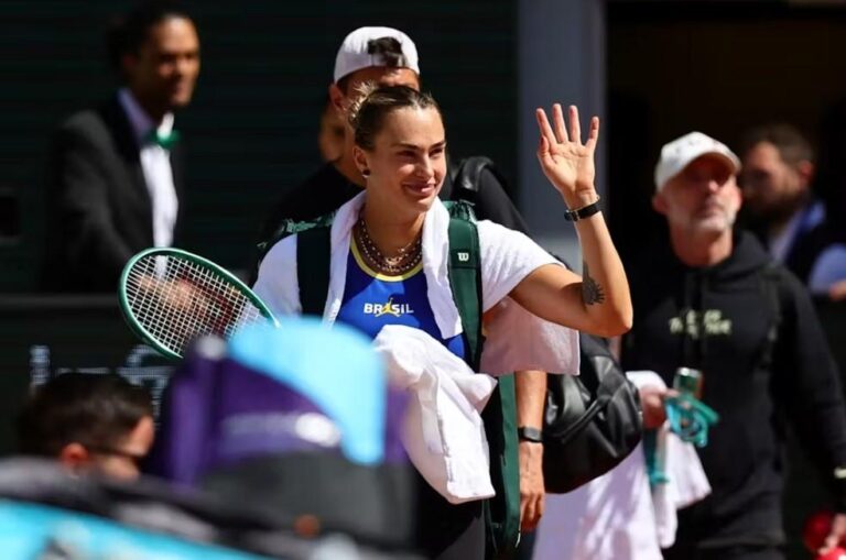 Aryna Sabalenka e a sua conexão com o Brasil em Roland Garros