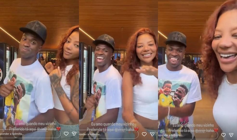 Aparição de Vini Jr. ao lado de Ludmilla movimenta web após término com Virgínia Fonseca