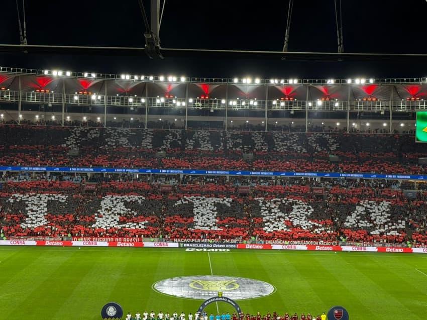 Mosaico da torcida do Flamengo