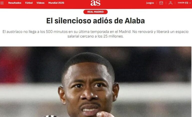 Real Madrid se despede de Alaba e alivia folha salarial em R$ 145 milhões