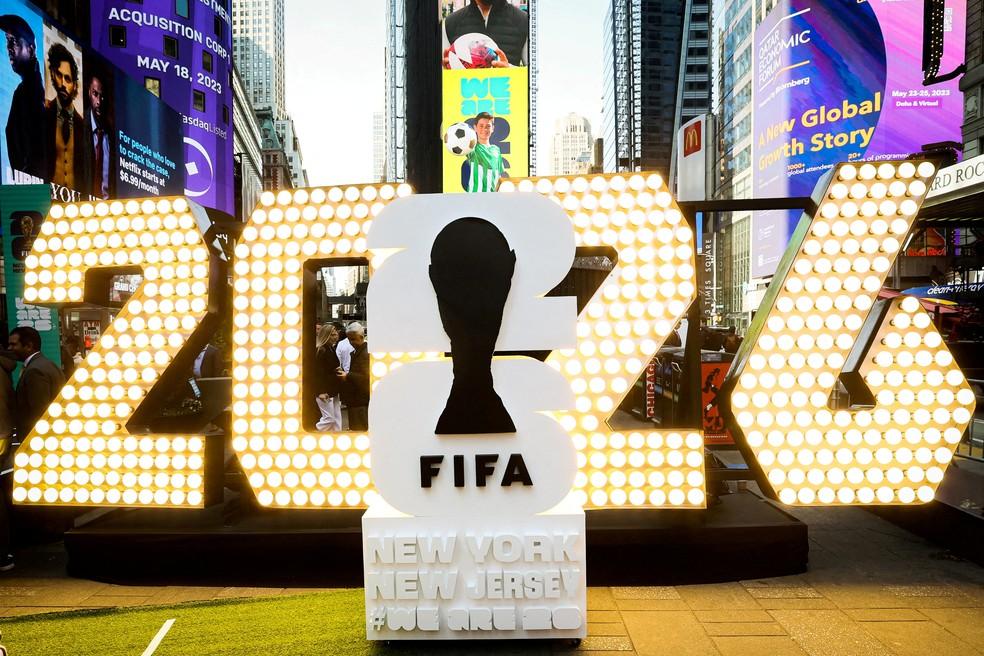 Logotipo da Copa do Mundo de 2026 revelado em Nova York