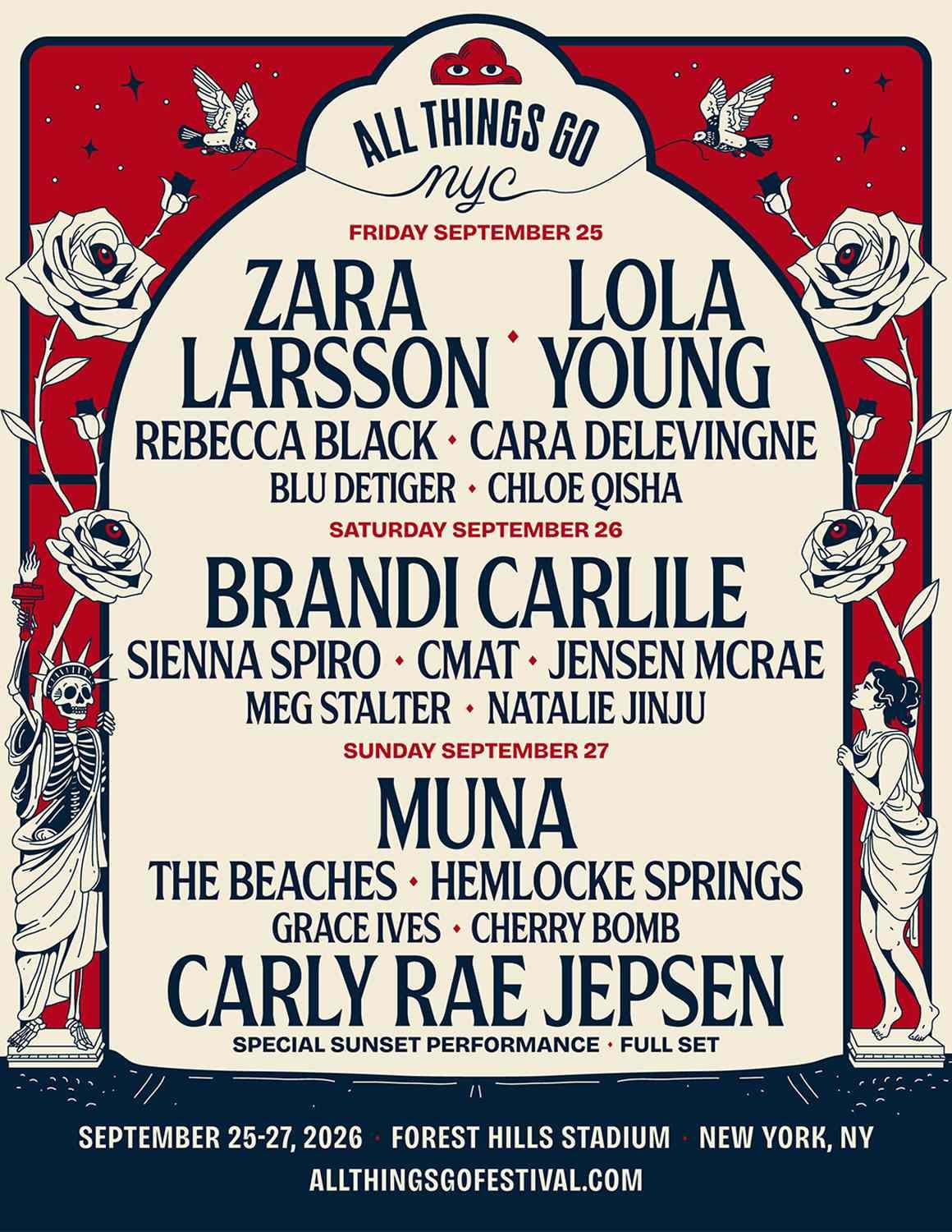 Lineup do All Things Go Festival 2026
