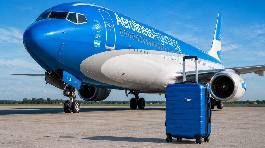 Aerolíneas Argentinas elimina bagagem de mão da tarifa mais básica em voos nacionais.