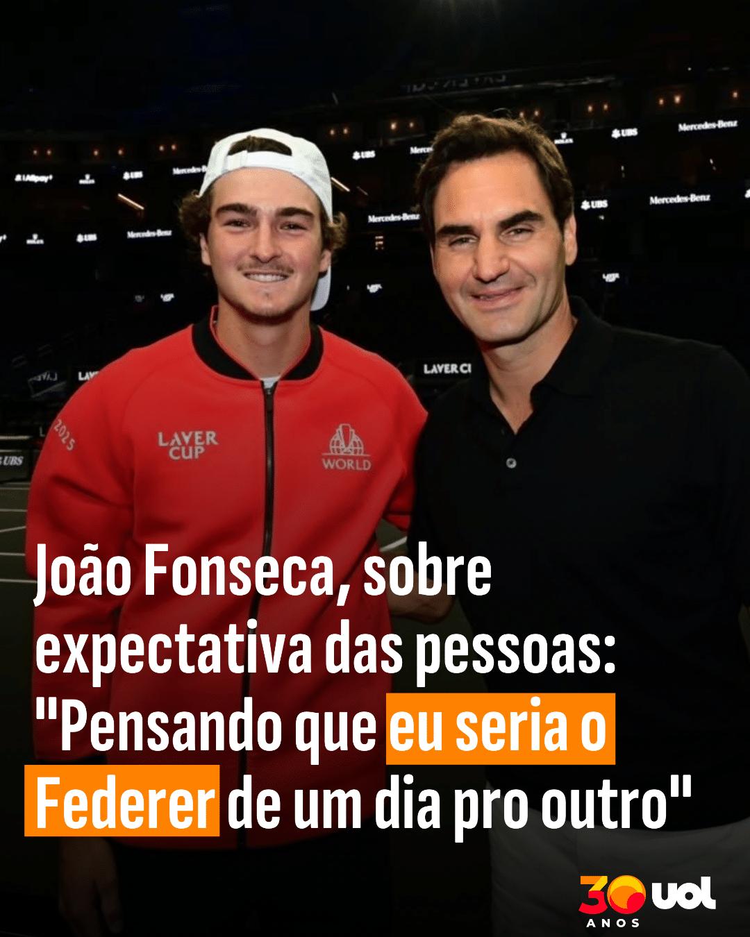 João Fonseca, sobre expectativa das pessoas.