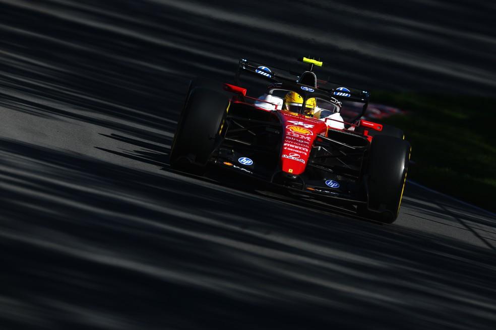 Hamilton durante a classificação para o GP do Canadá