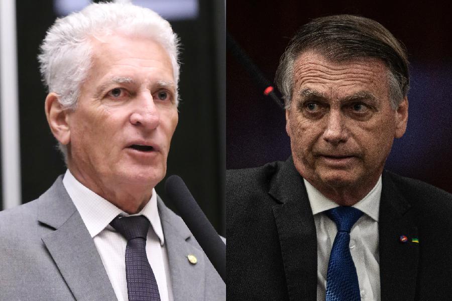 O deputado federal Rogério Correia (PT-MG) e o ex-presidente Jair Bolsonaro
