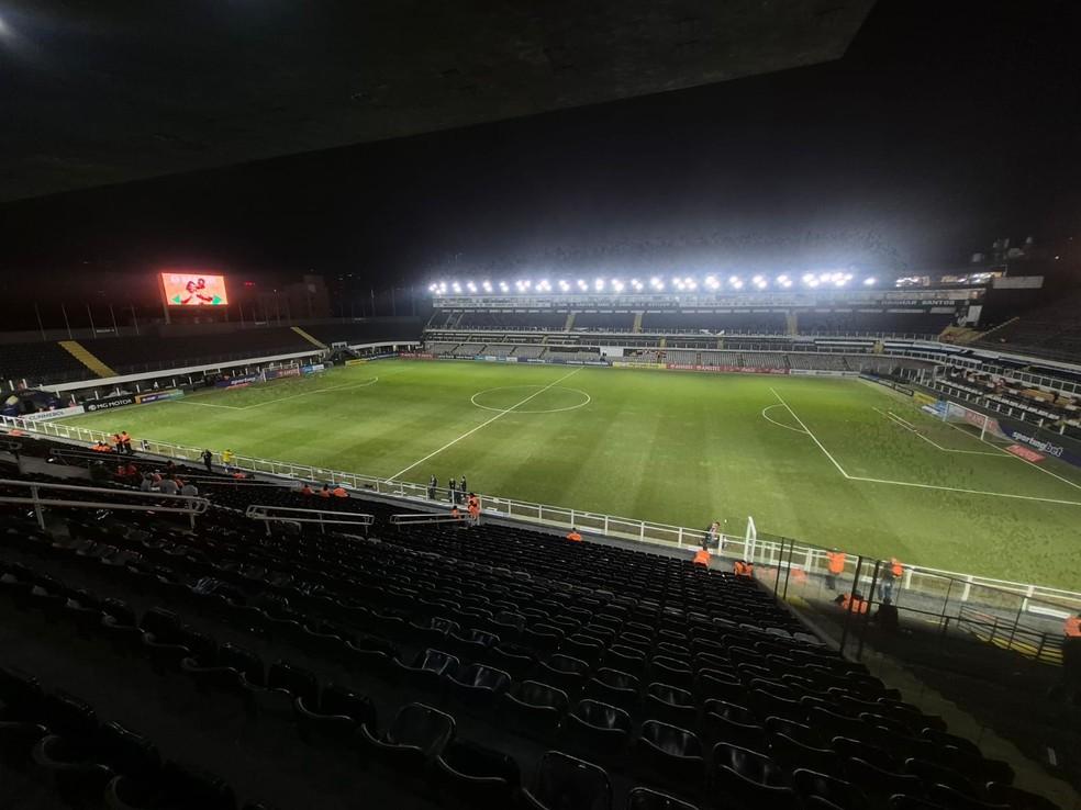 Vila Belmiro antes de Santos x Deportivo Cuenca