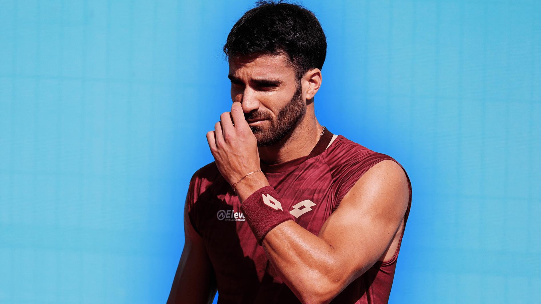Andrea Pellegrino durante os Internacionais de Tênis de Roma 2026