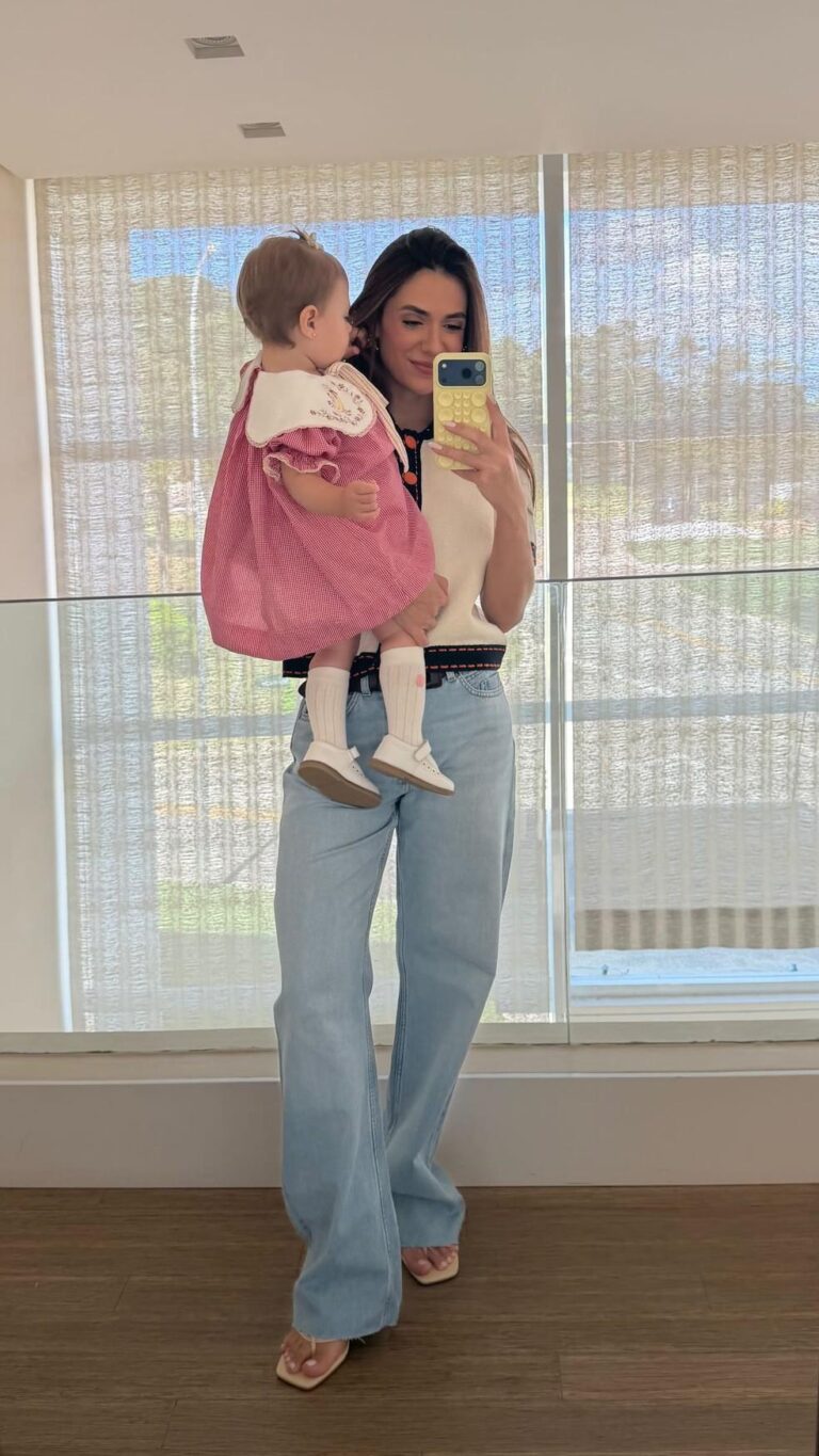 Serena, filha de Luan Santana e Jade Magalhães, impressiona em clique raro