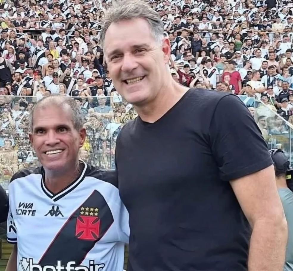 Geovani Silva e Carlos Germano juntos