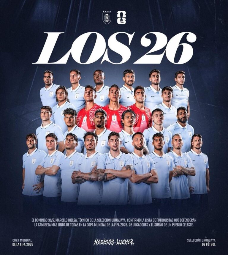 Uruguai divulga convocados para a Copa do Mundo 2026: Confira a lista!