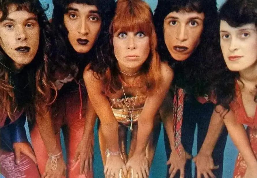 A banda Tutti Frutti com Luis Carlini e Rita Lee