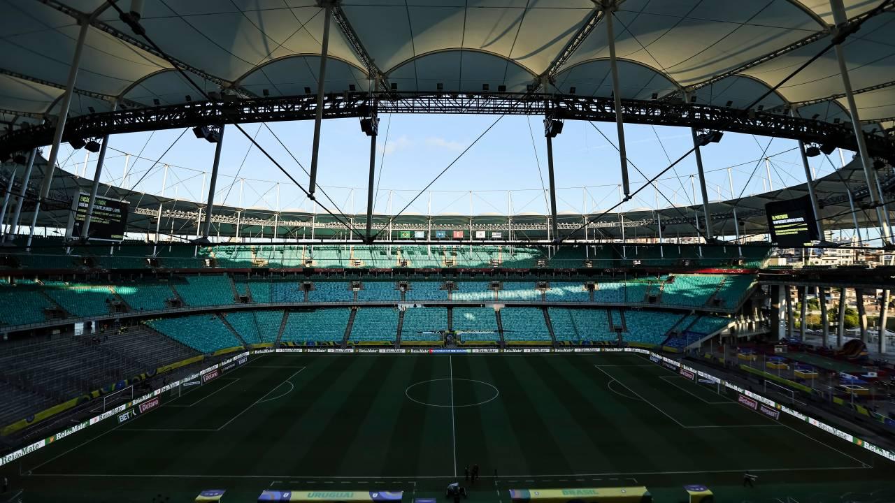 Arena Fonte Nova em Salvador antes da partida entre Bahia e Botafogo