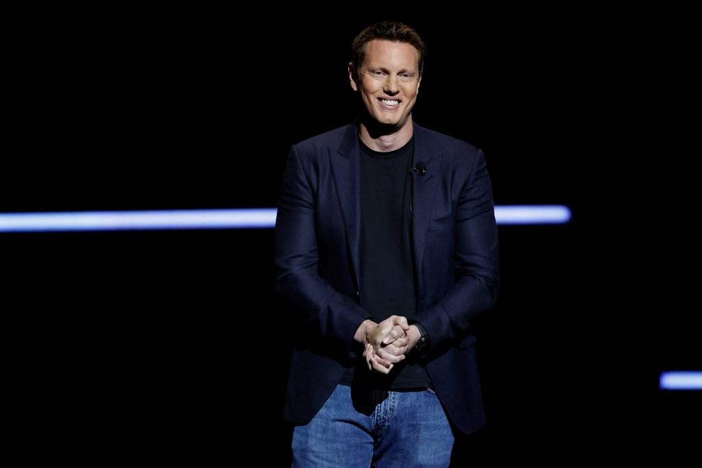 David Ellison, CEO da Paramount Skydance, fala no CinemaCon em Las Vegas.