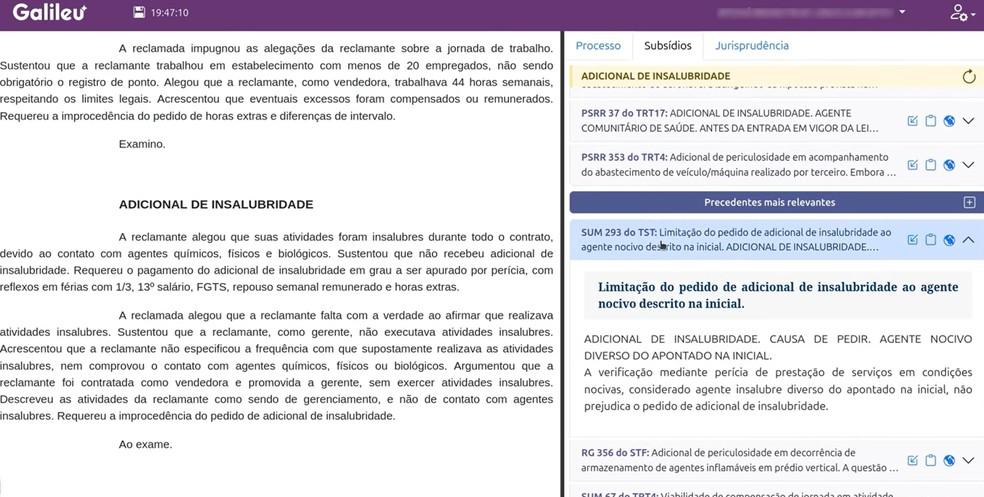 Galileu, assistente de inteligência artificial usado pela Justiça do Trabalho