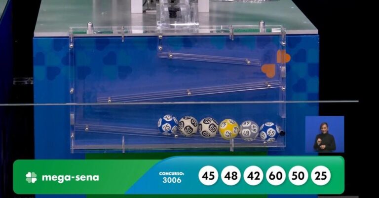 Prêmio da Mega-Sena acumula e chega a R$ 52 milhões após sorteio do concurso 3.006