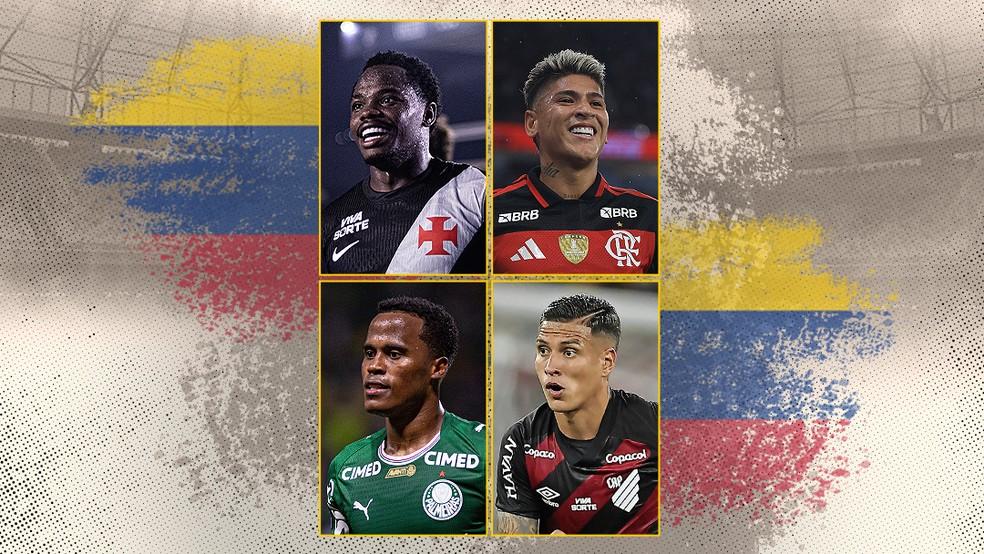Jogadores do Brasileirão na lista da Colômbia