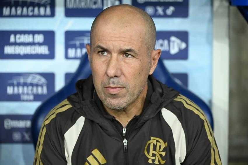 Leonardo Jardim comandou o Flamengo contra o Palmeiras no Brasileirão