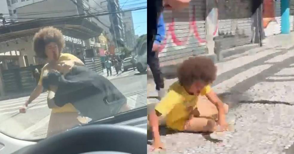 Troca de socos entre parlamentar e homem, em Curitiba