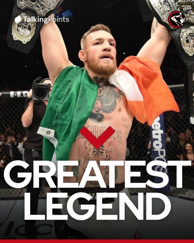 Conor McGregor levanta dois títulos no UFC 205