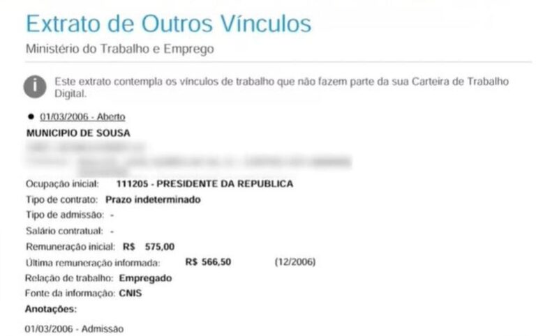 Três Paraibanos Descobrem Registro de “Presidente da República” em Carteira de Trabalho