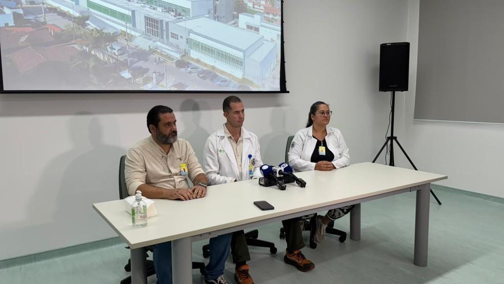 Equipe médica que atende Bruna Damaris Sant’Anna da Silva, de 26 anos.