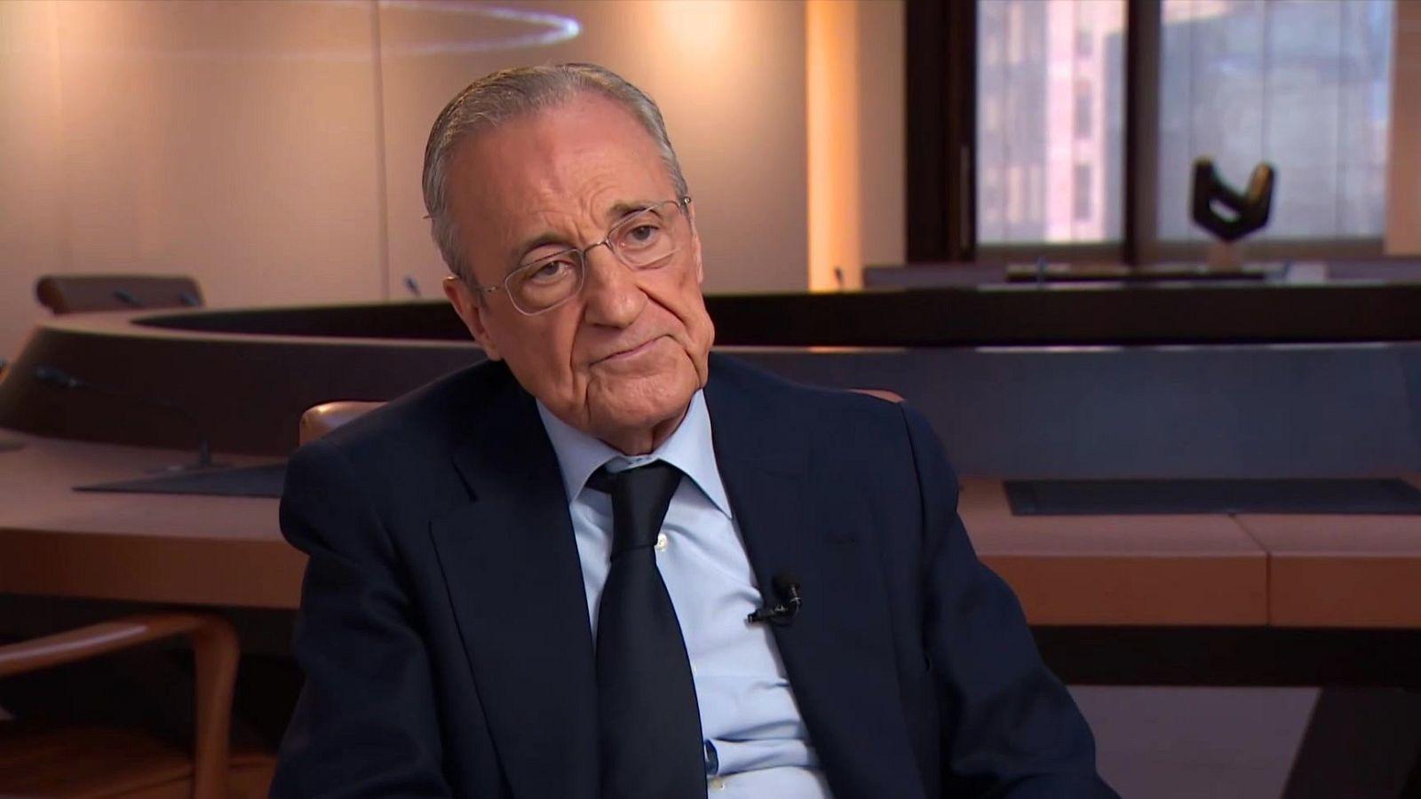 Florentino Pérez durante a entrevista